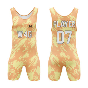 Custom Digital Print Men's Wrestling Singlet Spandex/Polyester 200gsm Breathable Lightweight Durable Stretchable Quick Dry - Product Image 3