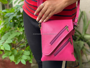 Sac à main en cuir véritable Crunch véritable fait à la main Sac à main en cuir véritable Crunch pour femmes sac à bandoulière en cuir véritable Vintage pour le bureau - Product Image 2