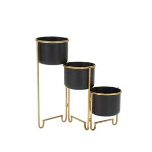 Ensemble de trois jardinières métalliques tendance pour l'extérieur, la ferme, le jardin, l'entrée, la décoration de mariage, fabriquées à la main, taille personnalisable - Product Image 5