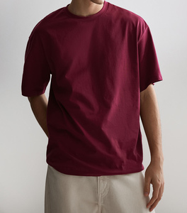 เสื้อยืดโอเวอร์ไซส์ทรงวินเทจผ้าฝ้าย 100% คุณภาพสูง ยูนิเซ็กซ์ ล้างสีแบบ Stone Washed และ Acid Wash  รับสั่งทำ - Product Image 1