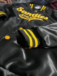 STARRYSKY Uniforme de baseball américain personnalisable pour homme, doublure en soie, écologique, patchwork brodé sur le devant, style universitaire - Product Image 2
