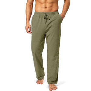 Pantalones de hombre lavados, informales, de sarga de algodón, proveedor de pantalones casuales elásticos de corte regular para hombre, al por mayor - Product Image 5