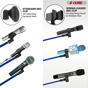 5 Core Mic <b>Stand</b> Floor Pair Adjustable 72" Tripod <b>Microphone</b> <b>Stands</b> w Extending Telescoping Boom Arm - Product Image 1