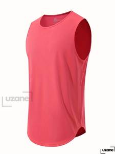 Ice Silk Quick Dry <b>Men</b> Tank Top Sleeveless Compression <b>Vest</b> Running Under Shirt Sports Training Tee - Product Image 3