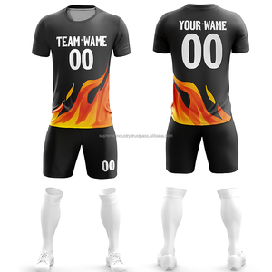 Customized High Quality Football Jerseys Quick-Dry Heat-Transfer Printed Sets 100% <b>Polyester</b> Custom Logo Team Names Numbers - Product Image 3