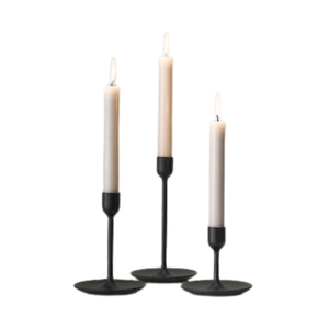 Modern Matte Black Metal <b>Candlestick</b> <b>Holder</b> Nordic Geometric Iron Taper Candle Stand Set Of 2 for Wedding Home Table Decor - Product Image 4