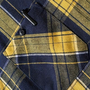 Vente en gros de chemises en flanelle de haute qualité pour hommes, sweat-shirt décontracté à carreaux, veste coupe-vent, vêtements d'extérieur écologiques pour l'hiver, streetwear - Product Image 6