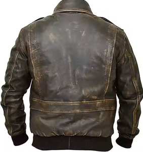 Veste d'hiver élégante pour homme en cuir véritable avec logo sur le devant, manches longues, imperméable, séchage rapide, haute qualité, état neuf - Product Image 1