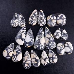 Hermosas Gemas Sueltas de Jaspe Maligano Gris en Forma de Cabujón, Lote a Precio de Mayoreo, Joyería de Diferentes Tamaños, Piedra de Jaspe Maligano - Product Image 3