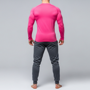 Camiseta Personalizada para Hombre, Manga Larga, Estilo Oversize, Básica, Raglán, Camiseta de Manga Larga para Hombre, Camisetas de Corte Holgado - Product Image 2