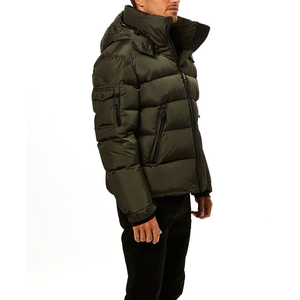 Custom Outdoor Men Puffer <b>Jacket</b> With Lightweight Quilted <b>Padding</b> Full Sleeve <b>Waterproof</b> Slim Fit For Cold Conditions - Product Image 6