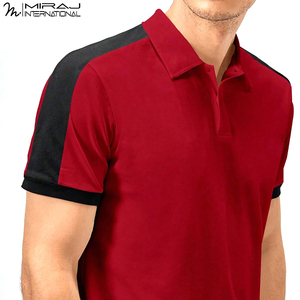 เสื้อโปโลผู้ชายลำลองปี 2026 สีแดงและดำ ทรงสมาร์ทฟิต ระบายอากาศได้ดี ซักเครื่องได้ ดีไซน์โดดเด่น ผลิตตามสั่ง MOQ ต่ำ - Product Image 5