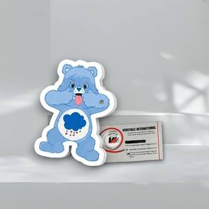 แผ่นแม่เหล็กอะคริลิคสำหรับต่อขนตา รูปหัวใจผีเสื้อ ลายหมีสีน้ำเงิน ยี่ห้อ Private Label ใช้ซ้ำได้ เป็นมิตรกับสิ่งแวดล้อม สำหรับต่อขนตาแบบ Diamond Heart Butterfly - Product Image 5