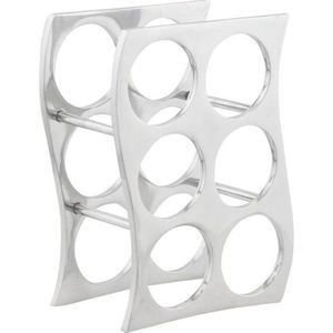 Moderno Estante para Vino de Metal Cromado para 6 Botellas, Diseño Arqueado, Soporte para Vino Independiente para Exhibición en el Hogar, Cocina o Bar - Product Image 6