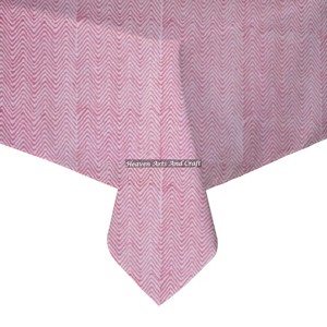 Mantel con Estampado Artesanal, Cubierta de Mesa con Diseño Indio, Mantel de Lino, Regalos para el Día de San Valentín, Mantel Cuadrado Personalizado - Product Image 1
