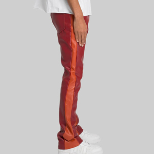 Nouvelle Arrivée 2026 – Pantalon en Cuir Décontracté pour Homme, Couleur Unie, Meilleure Vente, Style Streetwear, Disponible à la Vente - Product Image 5