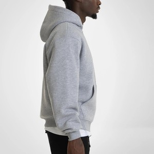 Sweat-shirts classiques d'hiver à fermeture éclair en molleton brossé de coton, vêtements décontractés, logo personnalisé, design uni, haute qualité, vintage, 450 GSM, coupe ample et carrée - Product Image 4