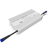 Driver LED 650W, puissance d'entrée 30-1600W, simple entrée AC-DC, étanche IP67, haute efficacité, OEM ODM pour éclairage extérieur