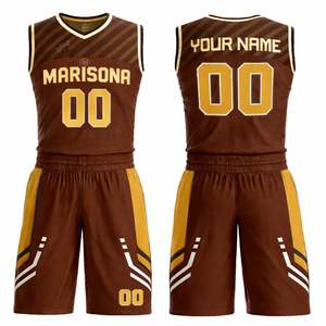 Ensemble d'uniformes de basketball sur mesure OEM grande taille en tissu mesh respirant, anti-transpiration, antibactérien, léger, avec short en jersey - Product Image 3