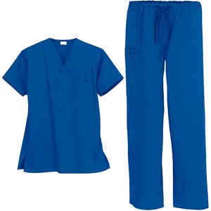 Attractive Design Zipper Nursing Uniform | Nurse Scrub Hospital Uniforms With Multi Pockets | Dental Clinical Nursing Uniforms