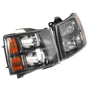 Fari alogeni e allo xeno di ricambio per Chevy Silverado 1500 e 2500HD 2007-2014, lato sinistro e destro - Product Image 5