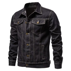 High Quality <b>Customized</b> Unisex Canvas Coated <b>Denim</b> Winter <b>Jacket</b> Windproof Breathable Comfortable Outdoor Use High Street - Product Image 1