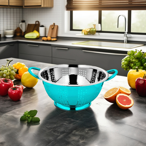 Passoire et passoire en acier inoxydable de haute qualité écologique allant au lave-vaisselle pour la maison, l'hôtel et le restaurant utilisent des légumes et du riz - Product Image 1