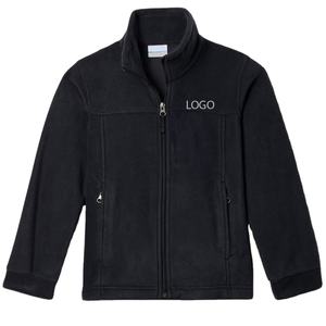 Sudadera con Cierre de Cremallera para Niños, Diseño Informal con Bolsillos Laterales, Sudadera de Color Sólido, Material de Felpa con Logotipo Personalizado 2026 - Product Image 1