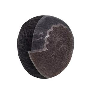 Peluca de Cabello Remy Indio con Frente de Encaje, Modelo Q6, THB 2025, con Flequillo, Base sin Pegamento, Color Rubio, Densidad 130%-250%, Nudos Decolorados - Product Image 1