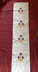 Embroidered Eco-Friendly Cotton Table <b>Runner</b> Floral Pattern Traditional Home Decor Outdoor Hand <b>Washable</b> Christmas Decor - Product Image 3