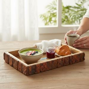 Plateau en bois de qualité supérieure, best-seller, écologique, durable, fait à la main, décoration de cuisine et de maison, cadeau, fournisseur en gros - Product Image 5