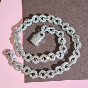 Moissanite <b>Iced</b> <b>Out</b> Cuban Link Bracelet Luxury Hip Hop <b>Chain</b> Statement Jewelry Streetwear Gift For Men Women - Product Image 3