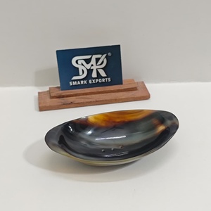 Porte-savon ovale en corne de buffle de qualité supérieure, fait main, poli, avec trous de drainage, accessoires de salle de bain de luxe, décoration intérieure - Product Image 4