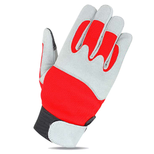 Gants en cuir pour manutention mécanique, travail manuel, adhérence durable, fermeture au poignet, OEM, usage industriel B2B sur chantier - Product Image 5