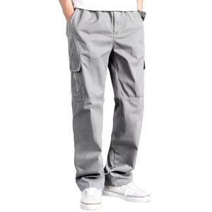 Pantalones cargo casuales de estilo urbano para hombre, pantalones cargo modernos y relajados para uso diario, pantalones cargo transpirables. - Product Image 1