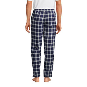 Wholesale 100% Cotton Flannel Long Sleeve Casual Pajama Pants Men's Plaid Heat-Transfer Printed Homewear <b>Trousers</b> <b>Elastic</b> <b>Waist</b> - Product Image 3