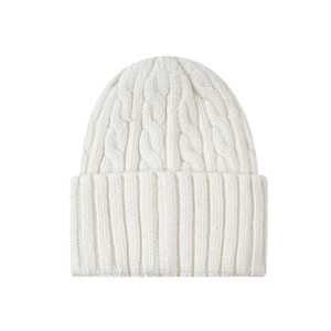 SPARKWELL INDUSTRY Unisex Knitted <b>Beanie</b> Hat Solid Color Light <b>Blue</b> 100% Acrylic Winter Warm Casual Adult 48-50cm Handmade Style - Product Image 4