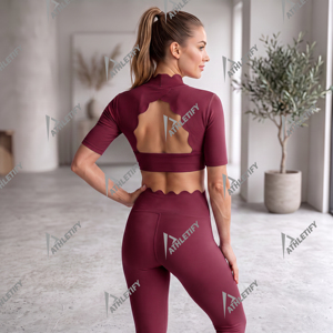 Custom Made Women's Crop <b>Top</b>-Sweat-Wicking Quick Dry Breathable Spandex/Polyester <b>Personalised</b> Brand Sustainable Premium Quality - Product Image 5