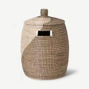 Natural/customized Color water hyacinth <b>basket</b> Eco-Friendly Clothing <b>Storage</b> Round/Rectangle/Square Flexible <b>Seagrass</b> <b>Baskets</b> - Product Image 2