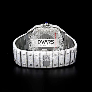 Reloj de Pulsera Automático de Lujo Visionario, Color D, VVS1, Diamante Moissanite, Cristal de Zafiro, Acero Inoxidable, Reloj de Colección Premium - Product Image 3