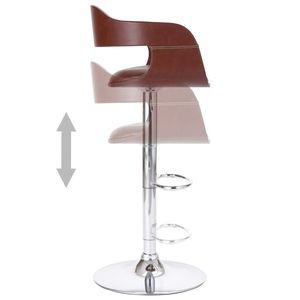 Chaise de bar marron, tabouret de bar confortable et élégant - Product Image 4