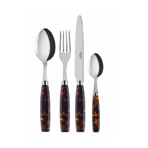 Ensemble de couverts très vendu, manche en corne, acier inoxydable, ensemble de couverts de table, poli miroir, ensemble de couverts en corne pour la cuisine à domicile - Product Image 4