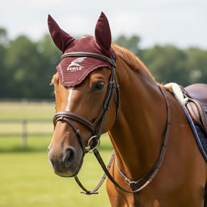 Máscara Antimoscas para Caballos, Suave, Elástica y Transpirable, con Orejas, Máscara Antimoscas con Malla Elástica y Protección para los Ojos - Product Image 3