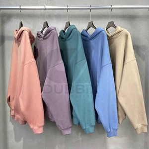 High Quality <b>Men</b> Heavy <b>Hoodie</b> 100% Cotton <b>Thick</b> Fleece Pullover Drop Shoulder Hoodies Unisex Custom Oversize Hoodies For <b>Men</b> - Product Image 3