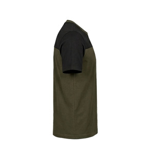Camiseta Ekin Impex para Hombre, Diseño de Bloques de Color en Contraste, Manga Corta, Cuello Redondo, Estilo Urbano, Corte Regular, Jersey de Algodón con Estampado - Product Image 5