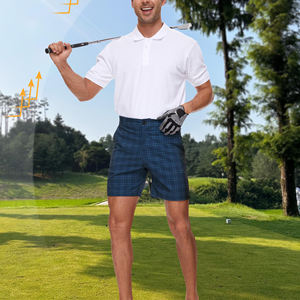 Shorts de golf pour hommes avec logo, tissu extensible et à séchage rapide, parfaits pour un jeu confortable et élégant, shorts de golf pour hommes - Product Image 6