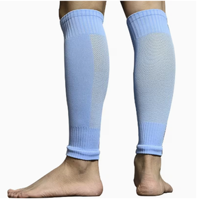 Manchons de compression antidérapants rouges respirants en mélange de spandex à enfiler unisexe pour le soutien des jambes en cas d'enflure toutes saisons - Product Image 5