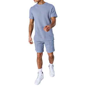 Ensembles d'été pour hommes : T-shirts à manches courtes et shorts amples – Tenues décontractées deux pièces fines et respirantes - Product Image 1