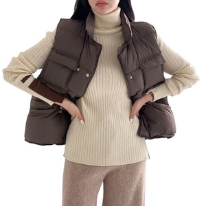 <b>Women's</b> Lightweight Insulated <b>Waistcoat</b> Quilted Sleeveless Winter Vest Fashion Outerwear Wholesale Manufacturer Sleeveless Body - Product Image 1