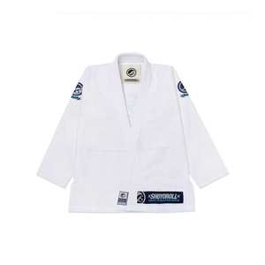 Ensemble Kimono de Jiu-Jitsu Officiel Gracie Barra Bleu Marine Storm, Modèles Single, Double et Pearl Wave, Tenue de Compétition Complète GI Bleue - Product Image 1